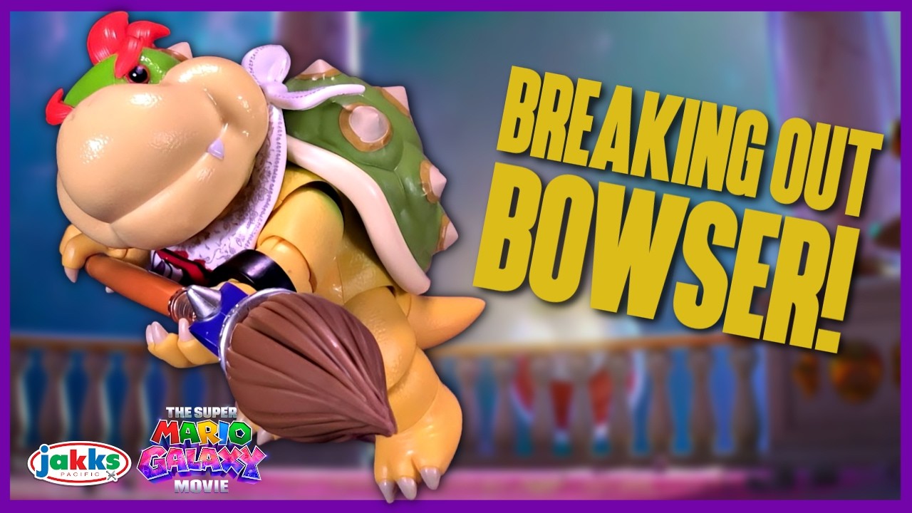 Jakks Pacific The Super Mario Galaxy Movie Bowser Jr Figure Review |  @TheReviewSpot ​