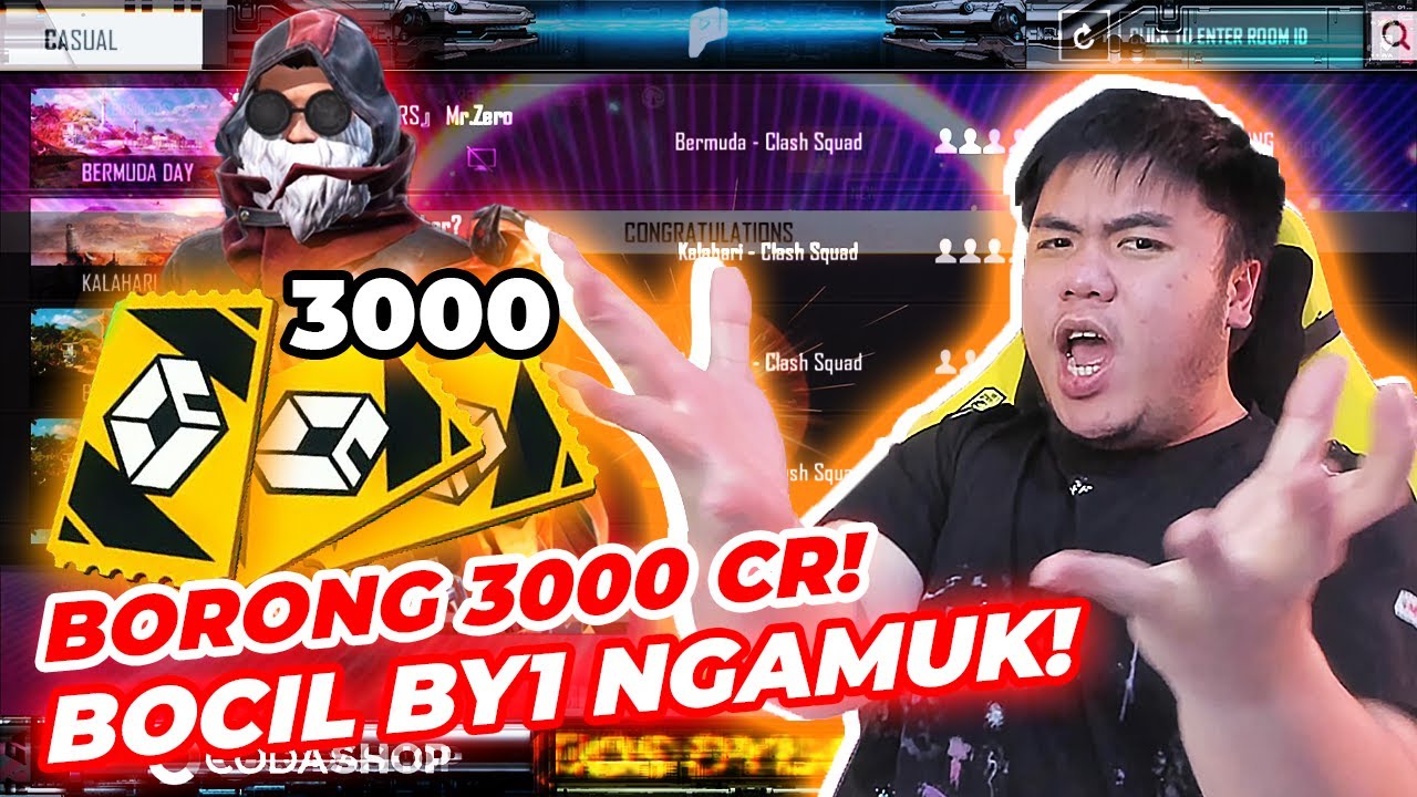 BORONG 3000CR! AUTO TOP GLOBAL TIKET CUSTOM ROOM ! BOCIL BY1 BAHAGIA!