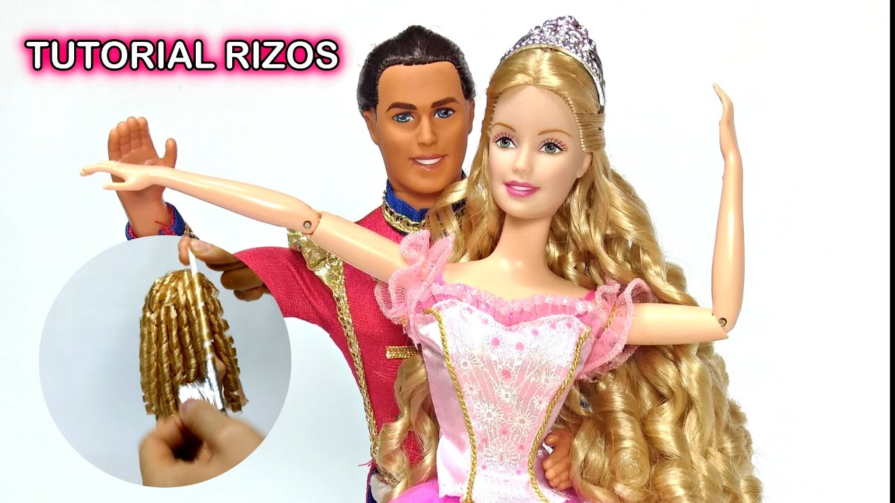 RESTAURACION BARBIE CASCANUECES | RIZAR EL CABELLO DE LAS MUÑECAS #restauracion #barbie #muñecas