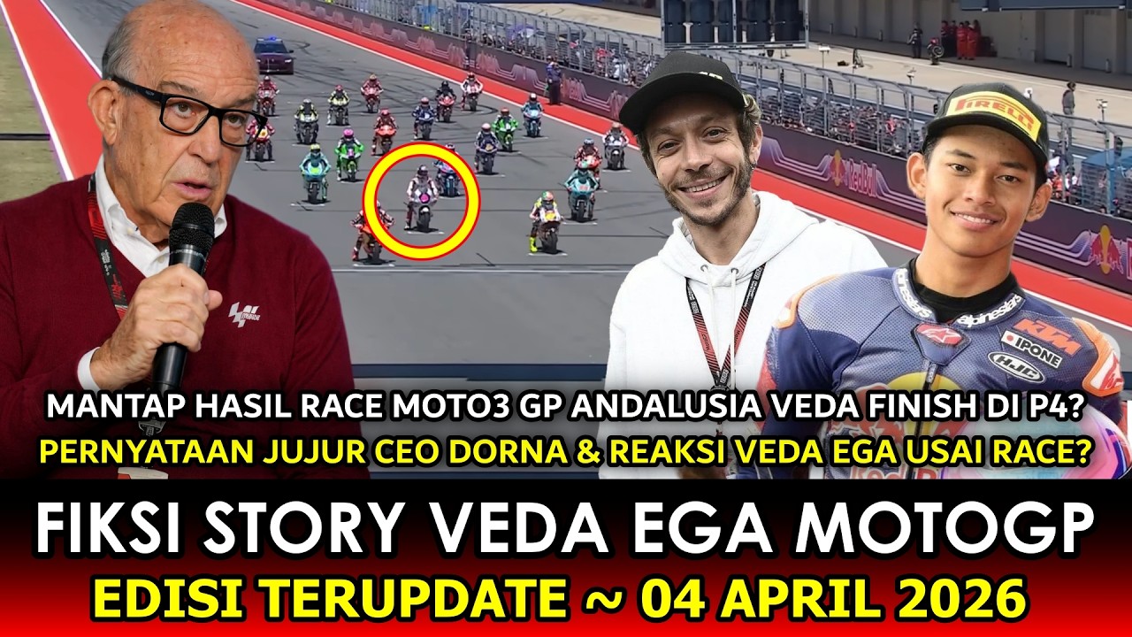 KEMENANGAN FANTASTIS 🔵 Hasil Race Balapan Moto3 GP Spanyol Veda Ega Finish  P4~Reaksi Dorna, Really❓