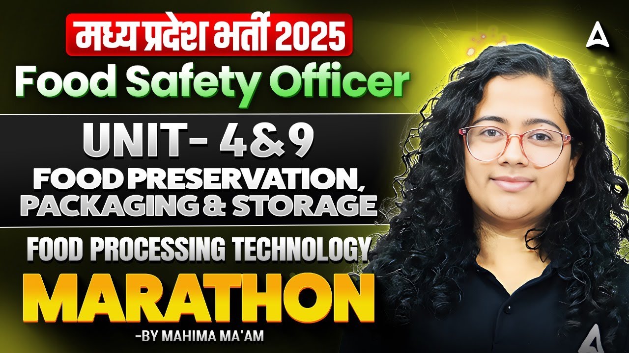 MP FSO Vacancy 2025 | MP Food Safety Officer Classes | MP FSO Marathon Classes | MP FSO Classes