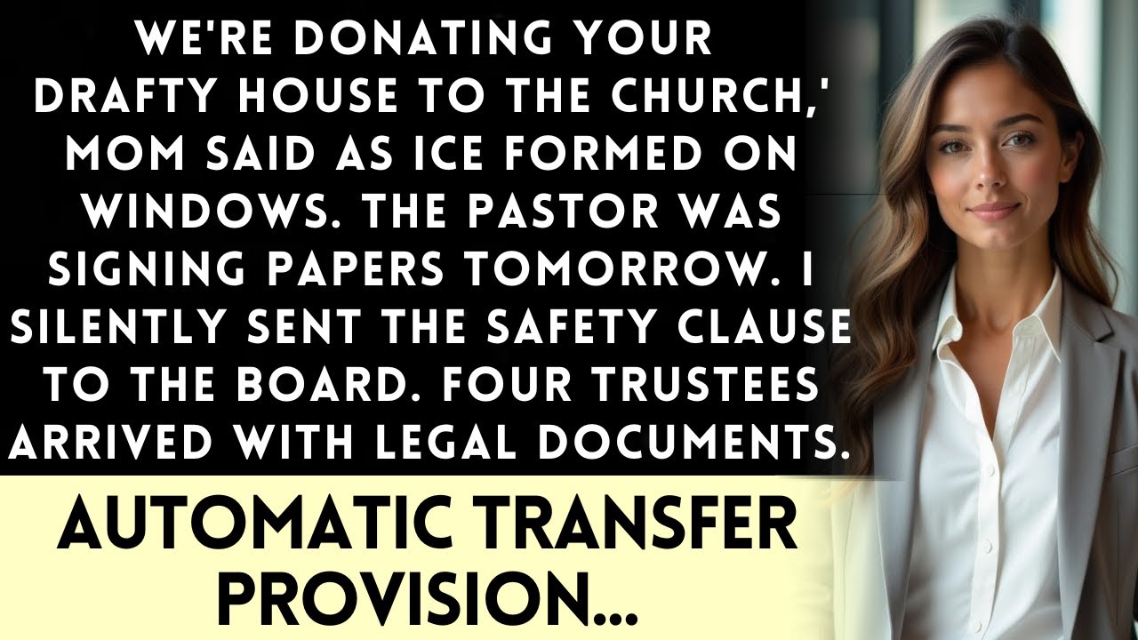 Mother Sold My 'Cold Mansion' To Her Church — The Trust Board Changed Everything...