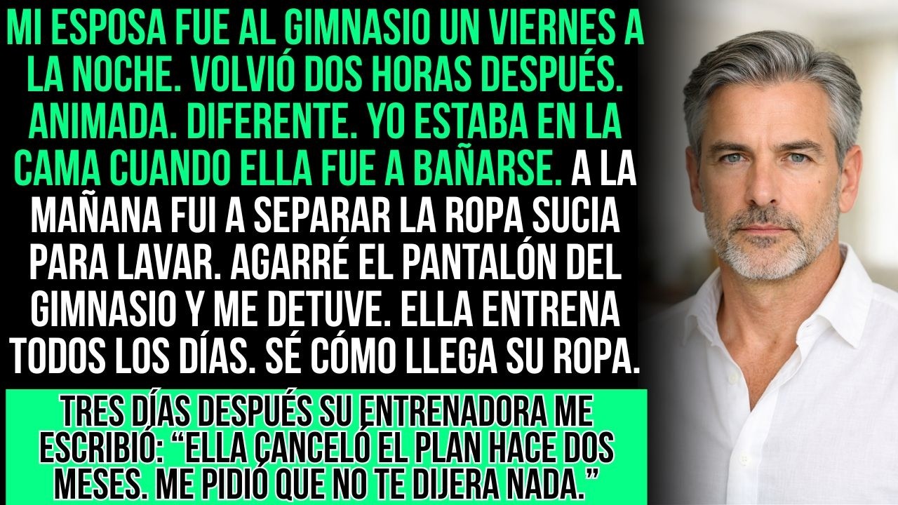 Mi Esposa Dijo Que Fue Al Gimnasio. Cuando Agarré Su Ropa Para Lavar La Olí Y No Pude Dormir Y...