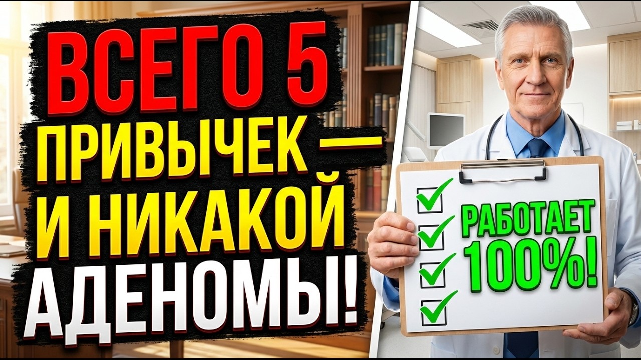 ПРОСТАТА В 50 Как В 20: 5 Привычек, Которые СПАСУТ Мужское Здоровье