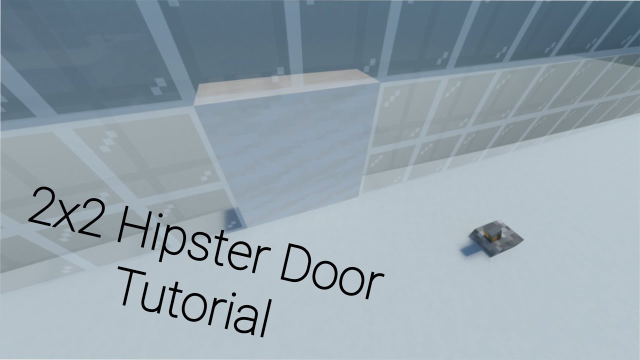 2x2 Hipster Door Tutorial | Minecraft Bedrock
