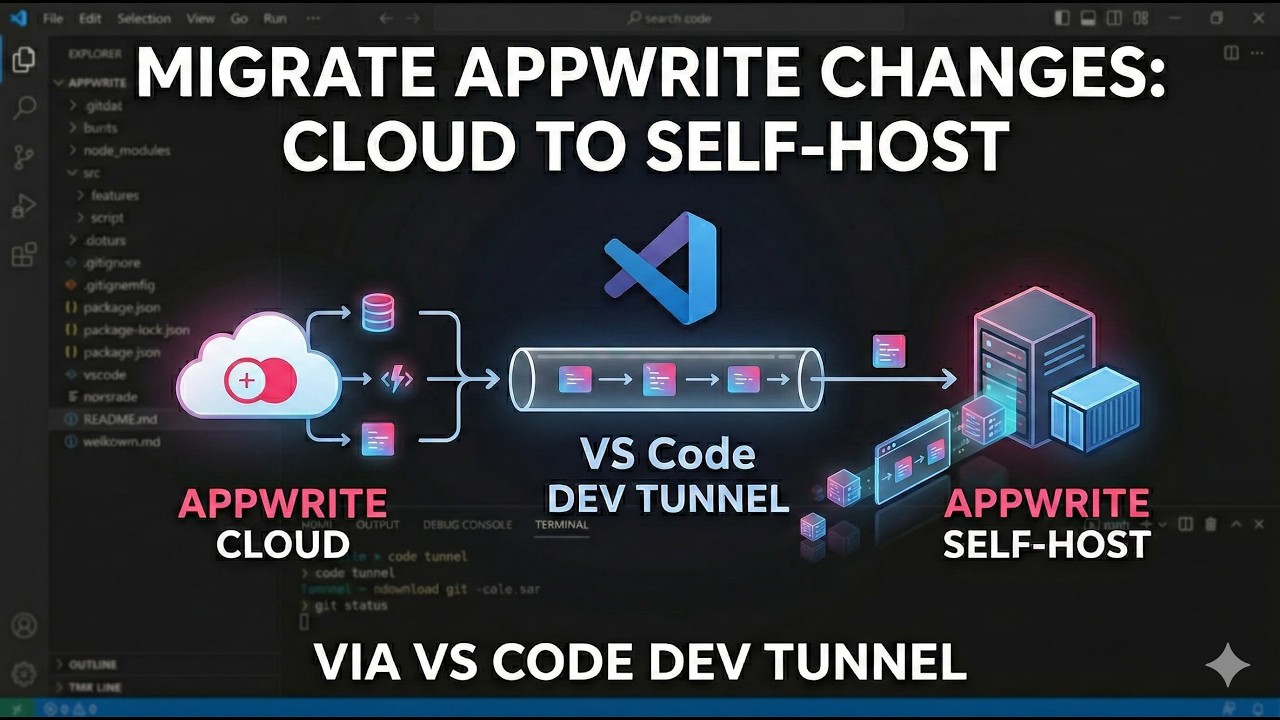 Appwrite Migration: Cloud to Self-Host via VS Code Tunnels