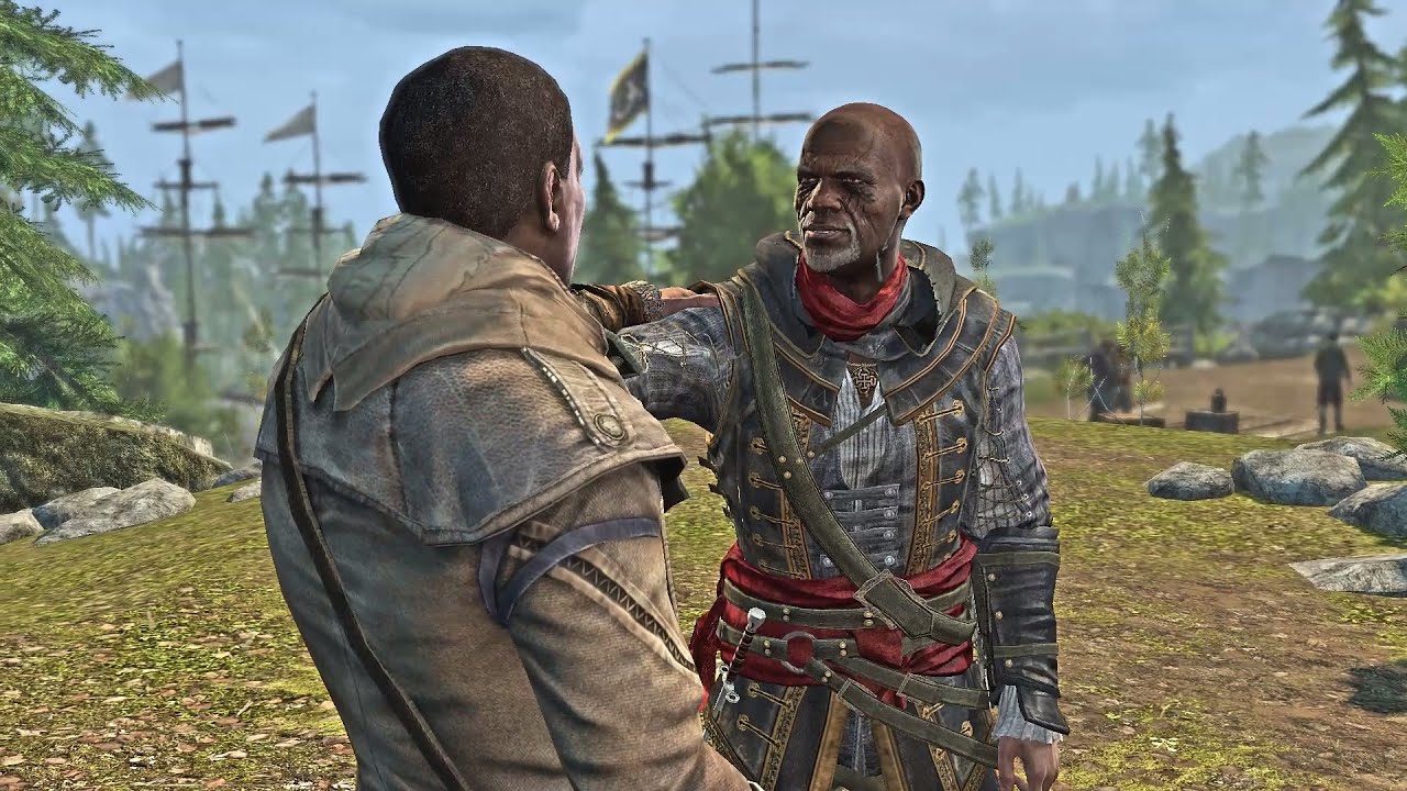 Secret Conversation between Achilles and Adewale. #assassinscreed