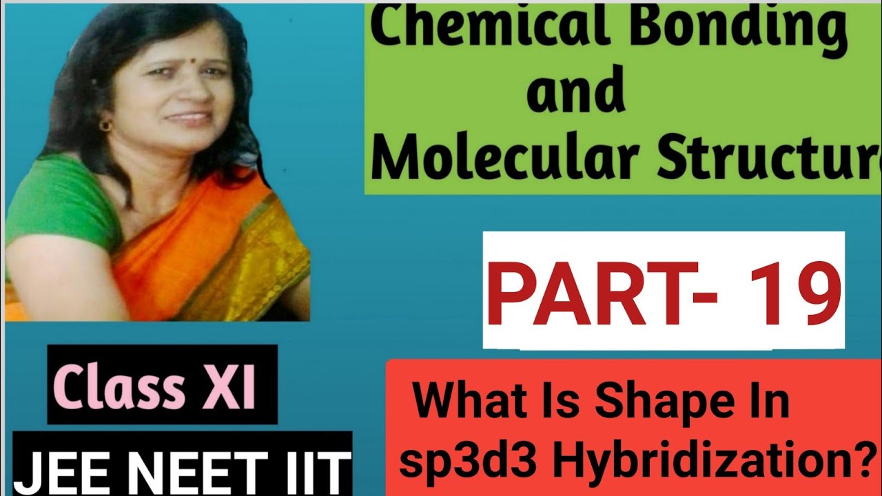 What is Shape in sp3d3 Hybridization? #chemicalbondingandmolecularstructure  #ChemistrybyGRGMam