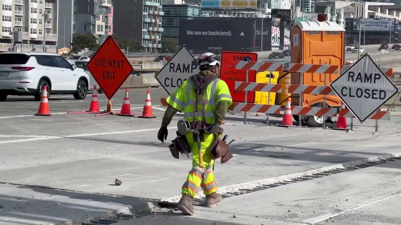 4th Street off-ramp closure in SF February 21, 2026.