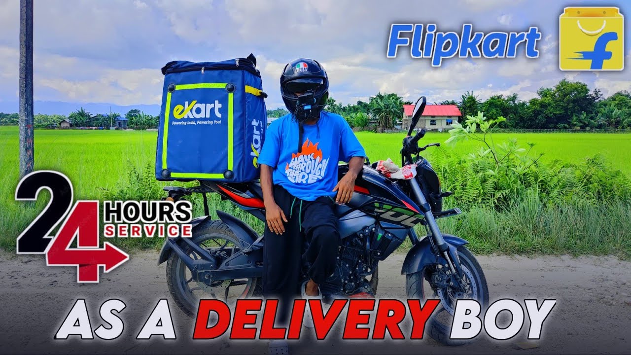 24 Hours Service As A Flipkart Delivery Boy✅