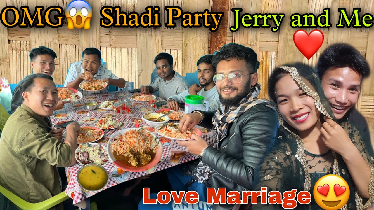 OMG😳 Shadi Hogya || Jerry and Me Love Marriage? Lunch With Chicken and Full Masti With Friends😃