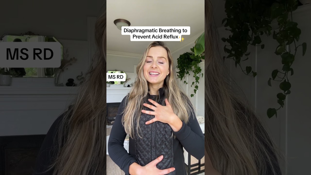 Как: Диафрагмальное дыхание для профилактики кислотного рефлюкса ✨
