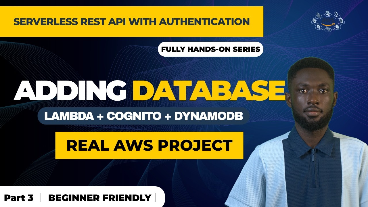 Serverless REST API With Authentication — Part 3 | AWS DynamoDB Full CRUD Python AWS Project