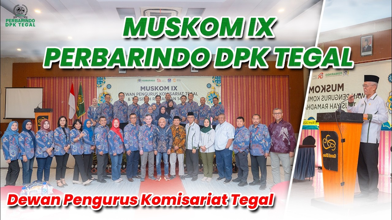 Perbarindo DPK Tegal Gelar Muskom IX, Ketua Terpilih Langsung Bentuk Pokja Tekan Angka NPL