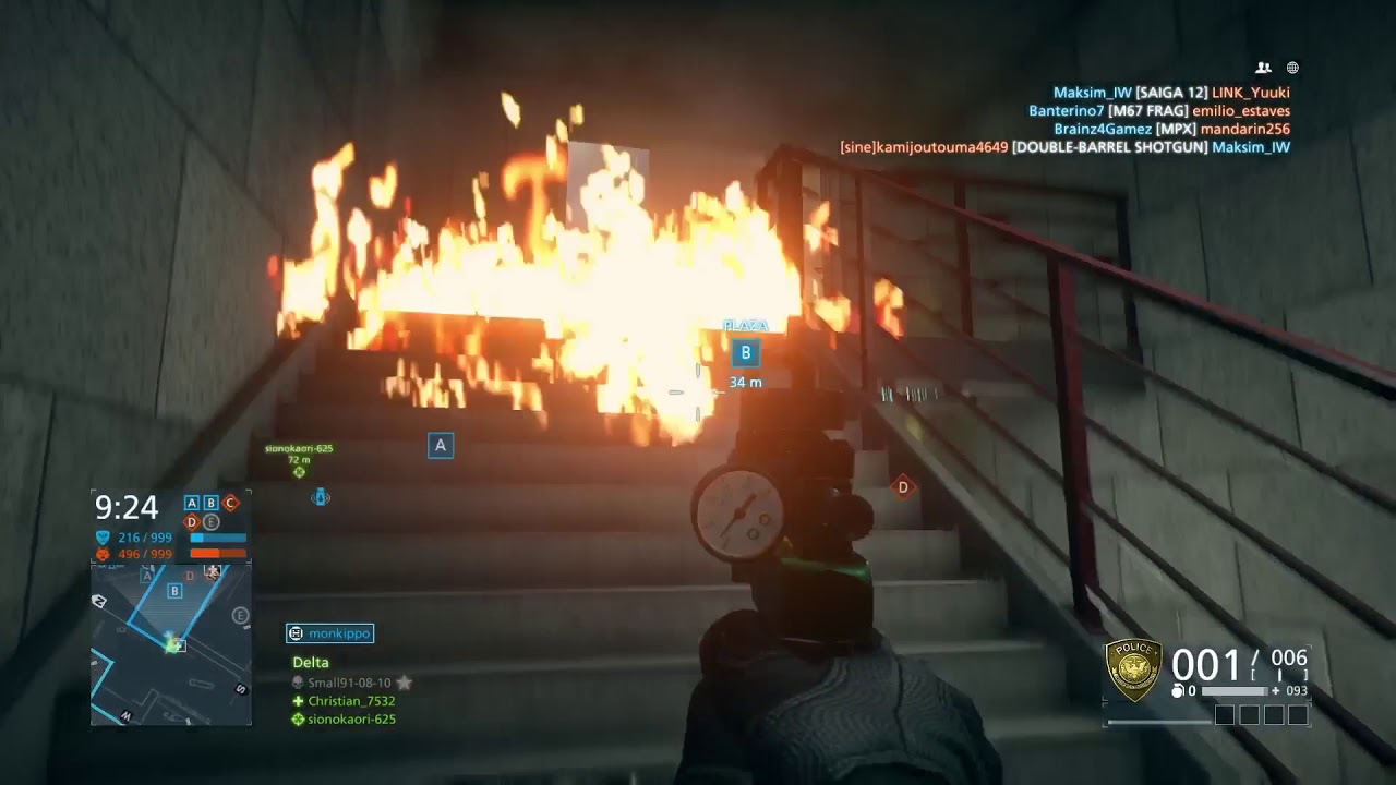 Knifing only (Battlefield Hardline) 21 Kills !