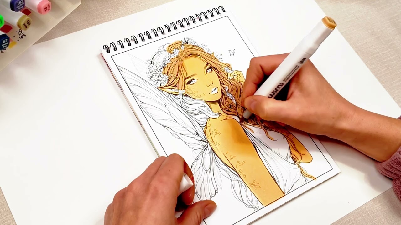 ASMR marker coloring