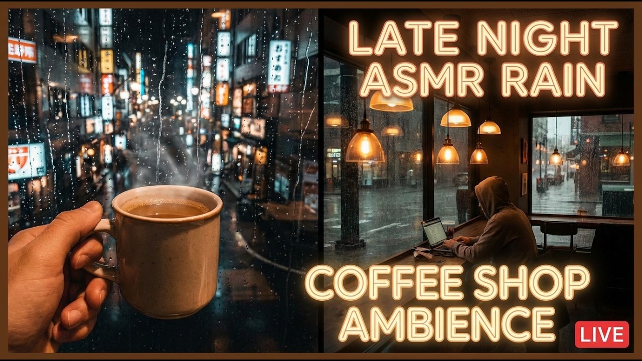 Japanese Rainfall Nights 🌧️ Lofi Chill Beats for Focused Study & Relax