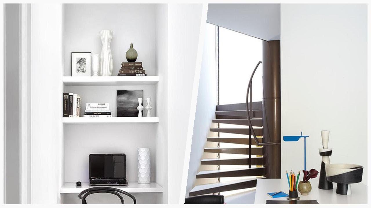 75 White White Floor Home Office Design Ideas You'll Love ☆
