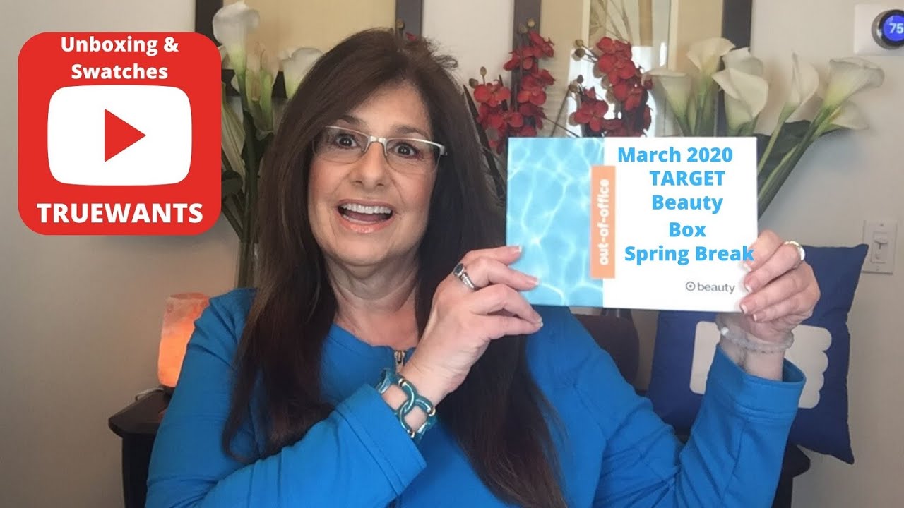 Target Beauty Box March 2020 Spring Break $7 Free Ship for 7 Deluxe Sample Size Products & $3 coupon
