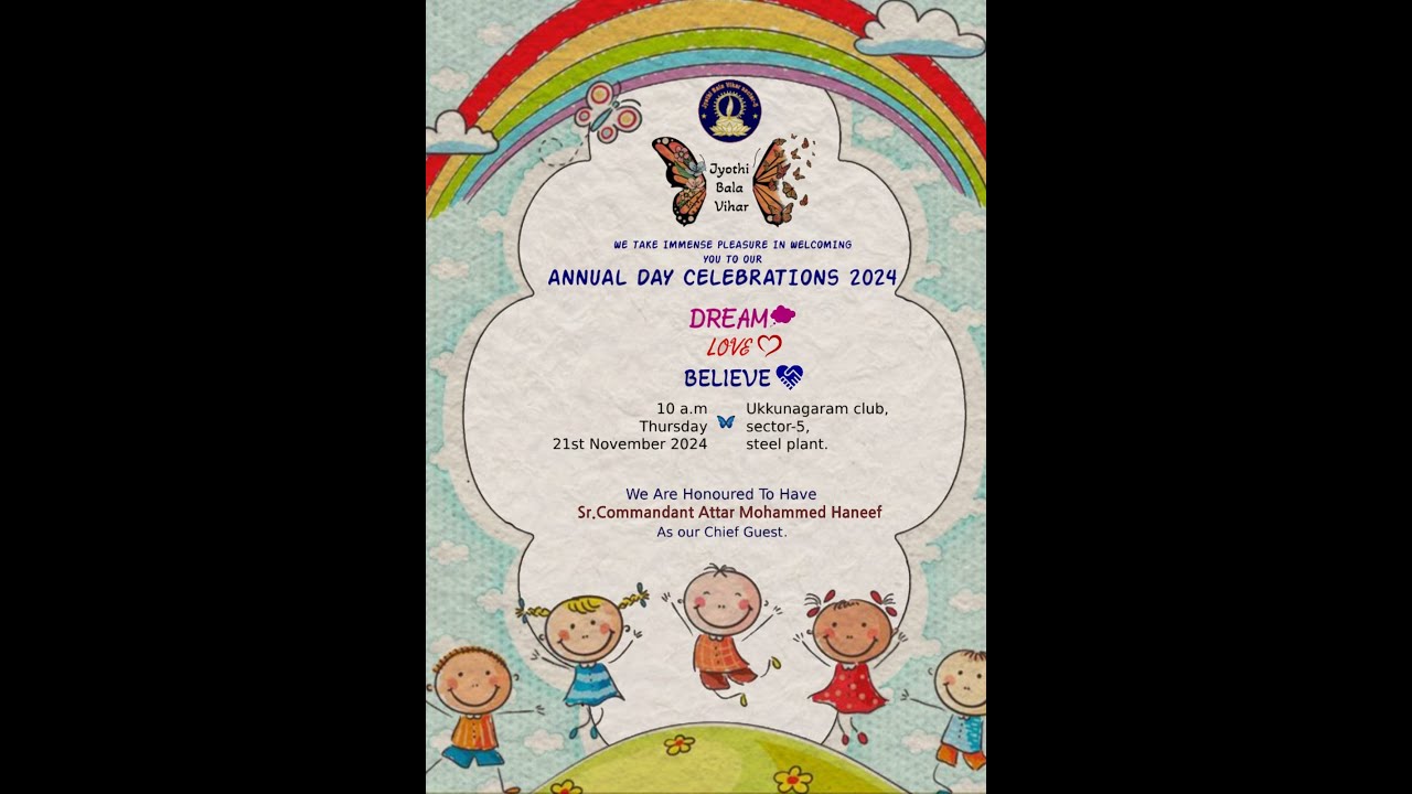 JYOTHI BALA VIHAR SECTOR 5 ANNUAL DAY CELEBRATION 2024 || 21ST NOV 2024 || LIVE BY MJ LIVE EVENTS