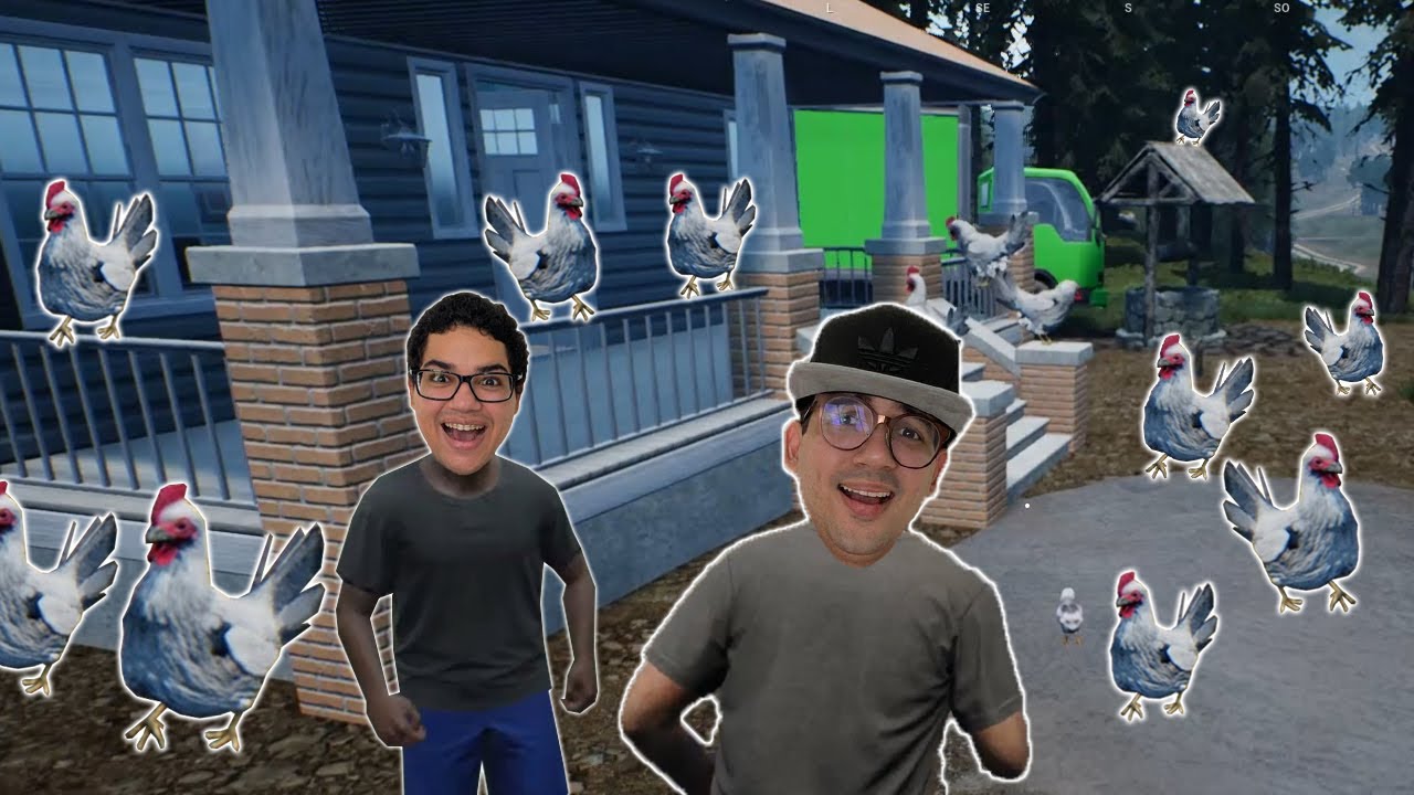 NOSSO RANCHO FOI INVADIDO POR 99999 GALINHAS!!! (cuidado) - Ranch Simulator
