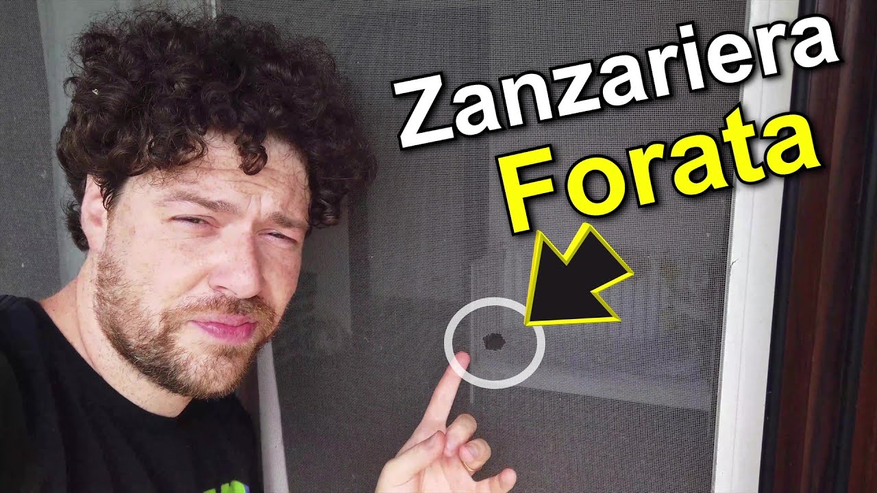 Come riparare una zanzariera forata (metodo economico)