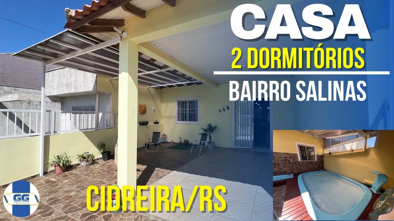 R$238.000,00 - CASA COM PISCINA AQUECIDA EM CIDREIRA/RS