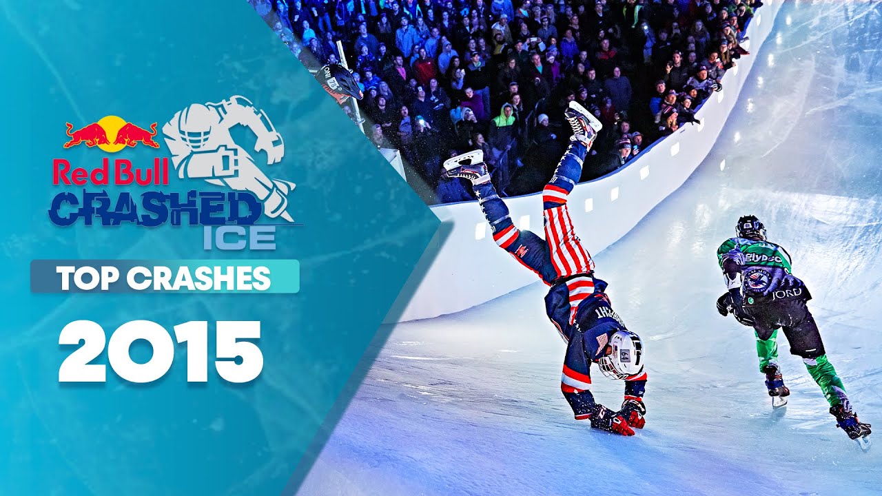 Crashed Ice Top Crashes 🥶 | Red Bull Crashed Ice 2015