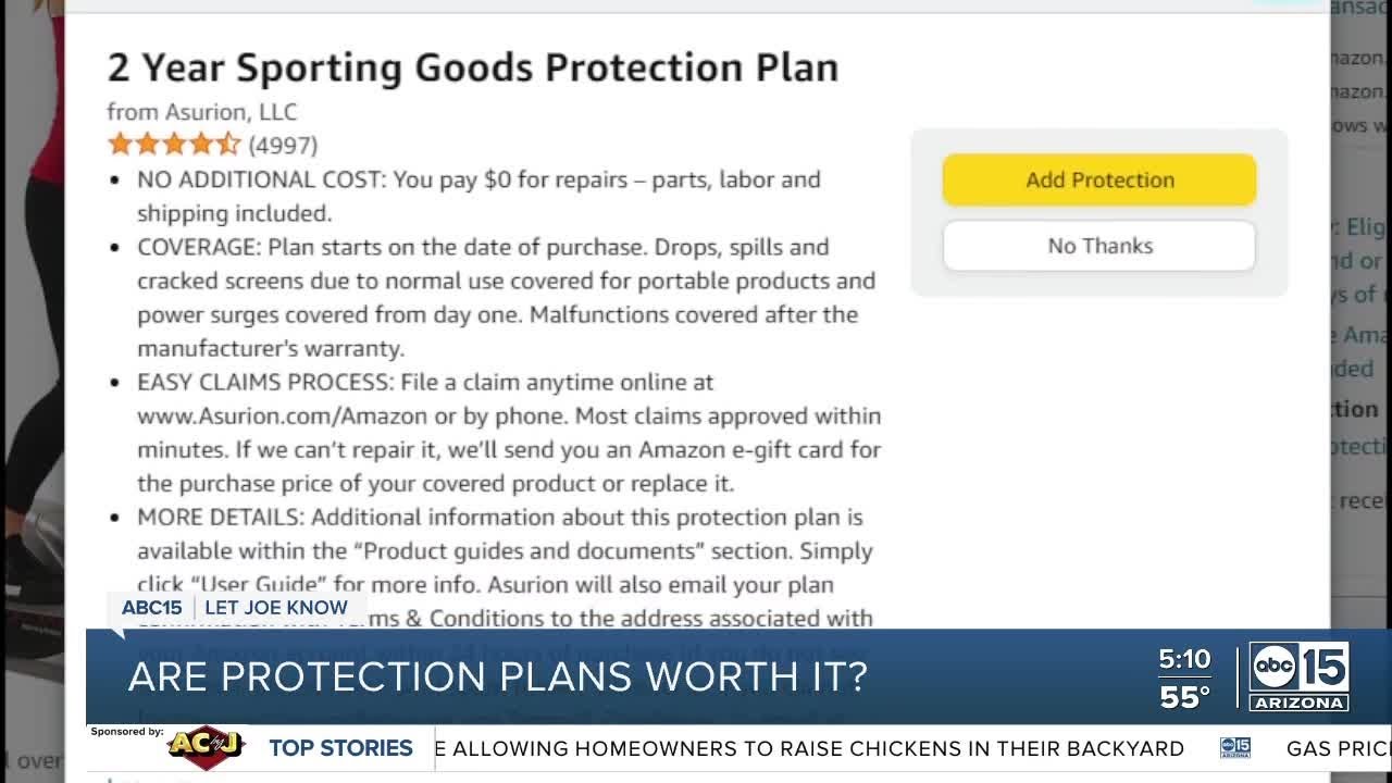 Let Joe Know: Protection plans &mdash; Are they worth the money spent?