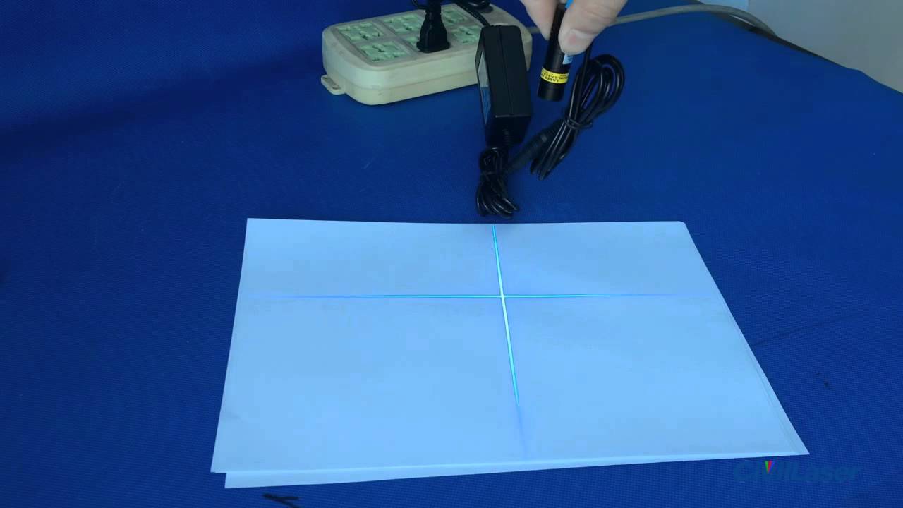 405nm 20mw blue-violet laser module cross hair laser with power supplier -- CivilLaser