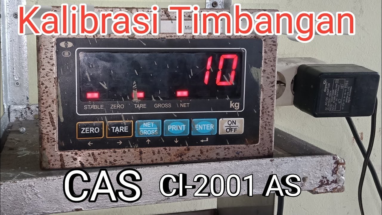 Calibrasi timbangan CAS Cl -2001 AS