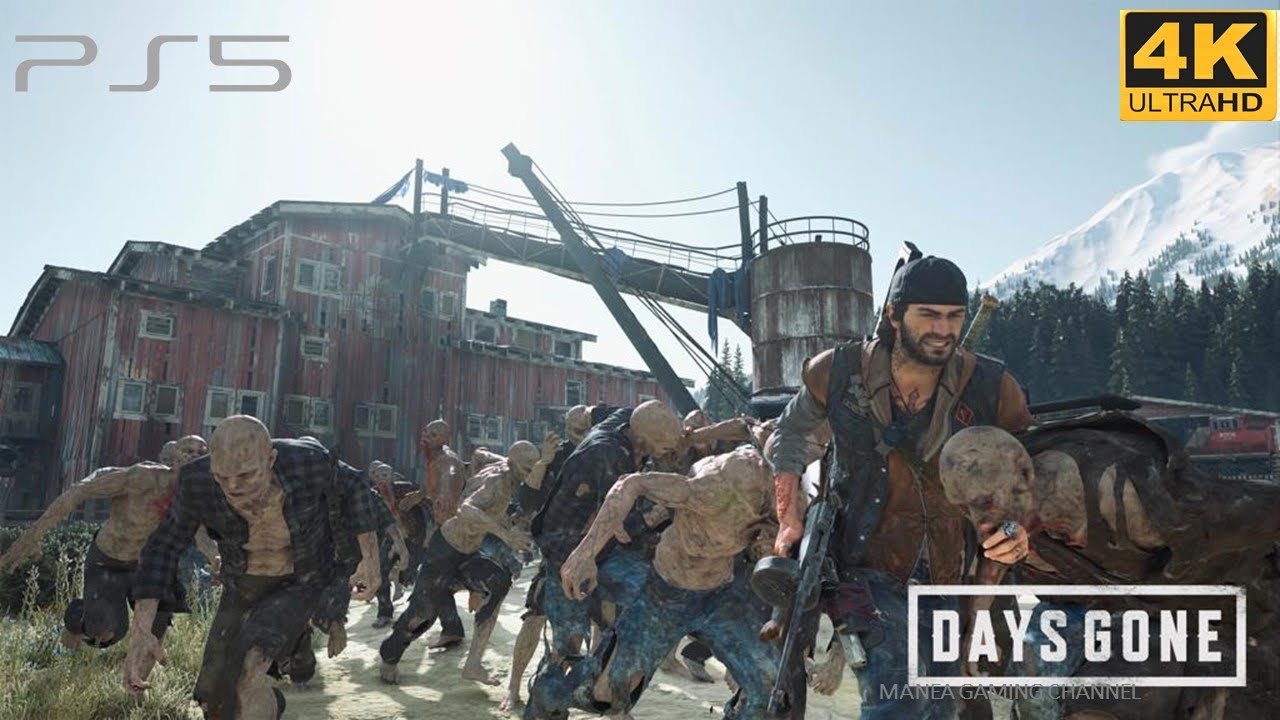 Days Gone Biggest Zombie Horde - Sawmill Horde PS5 Gameplay - Amazing 4K Graphics [4K-60fps]