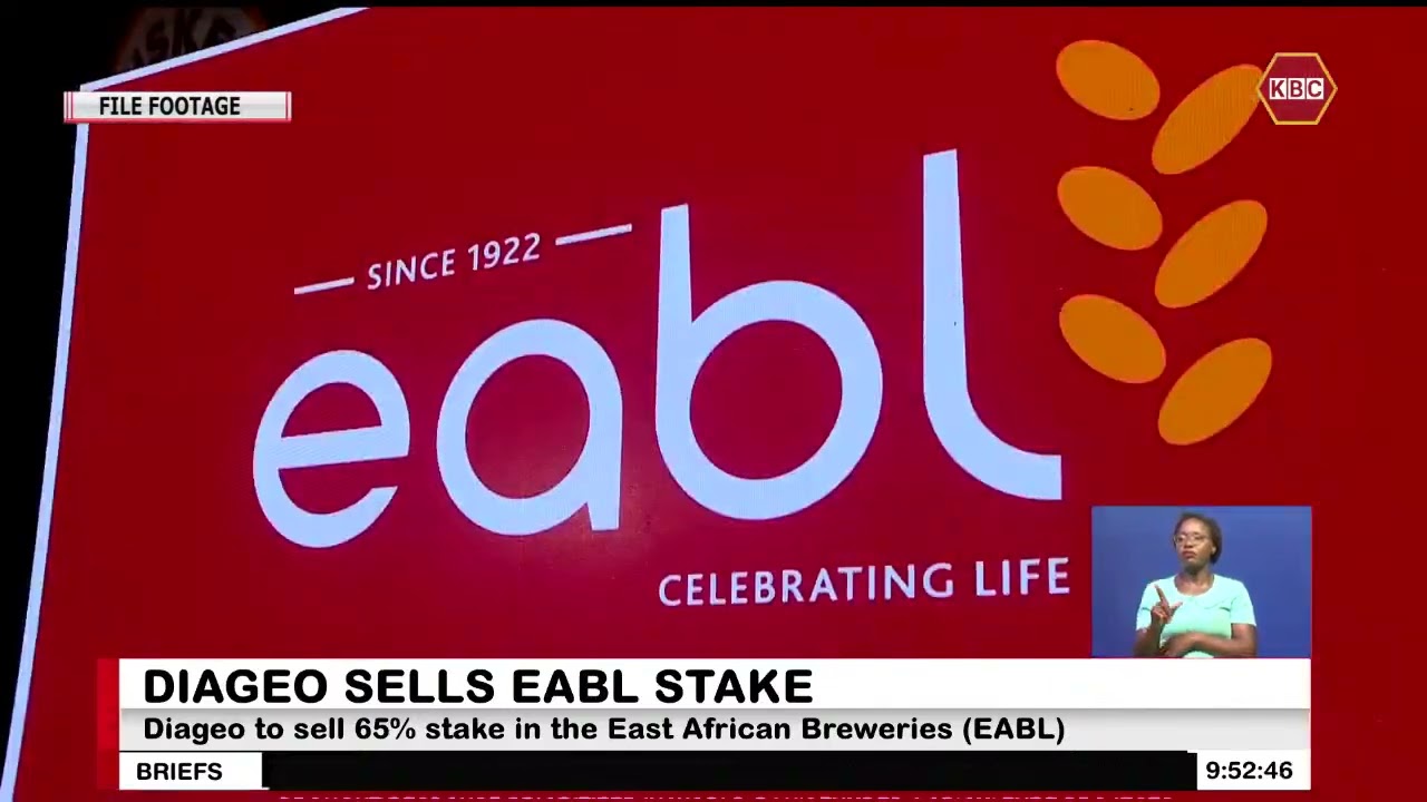 Diageo to sell 65% stake in the East African Breweries Ltd (EABL)
