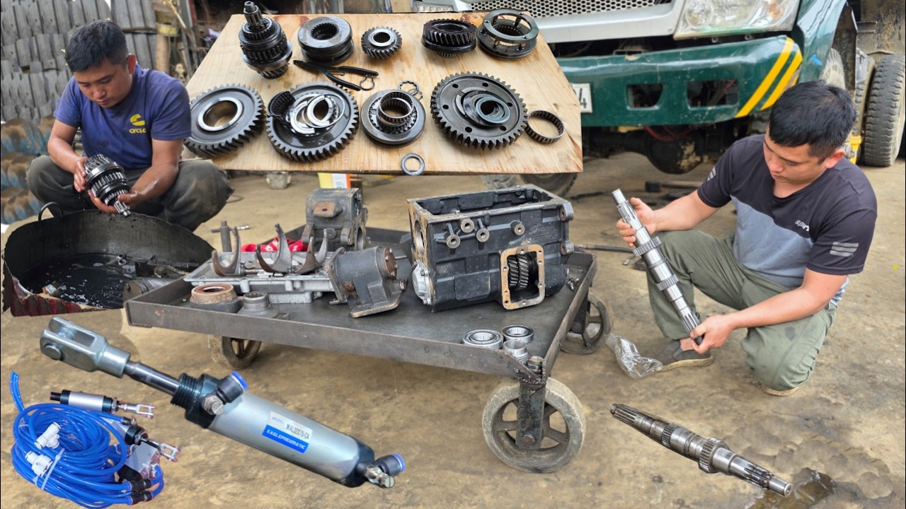 Repair and restore gearboxes. Convert mechanical gearboxes to pneumatic shifting systems