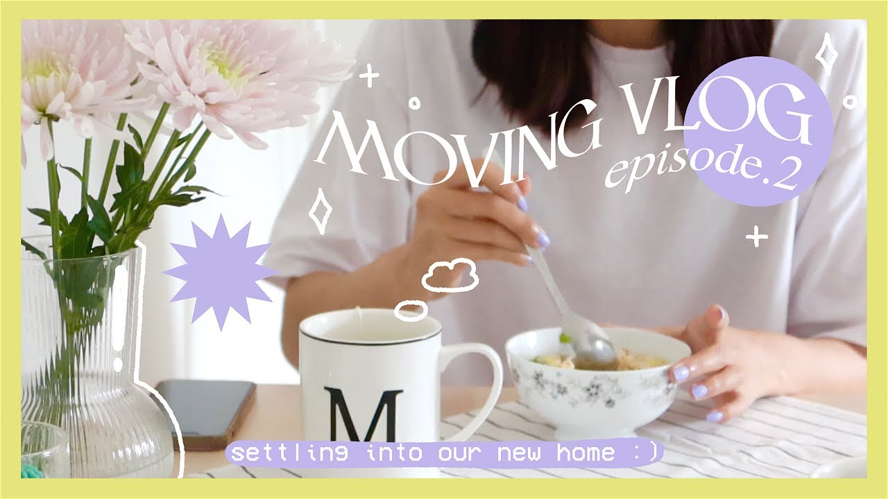 MOVING VLOG ✿ shopping, organizing, and settling into our new home :)