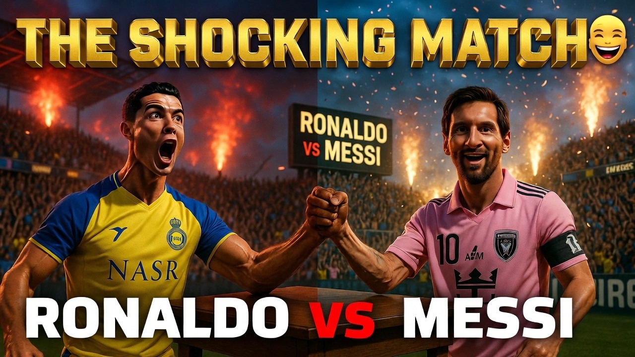 🔥 The Shocking Match: Ronaldo vs Messi 😱 ARM WRESTLING Who Wins?!