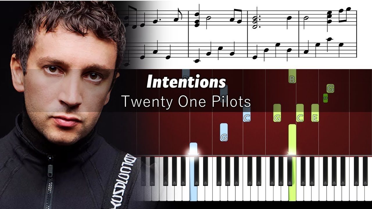 Twenty One Pilots - Intentions - Piano Tutorial (and Truce Reversed)