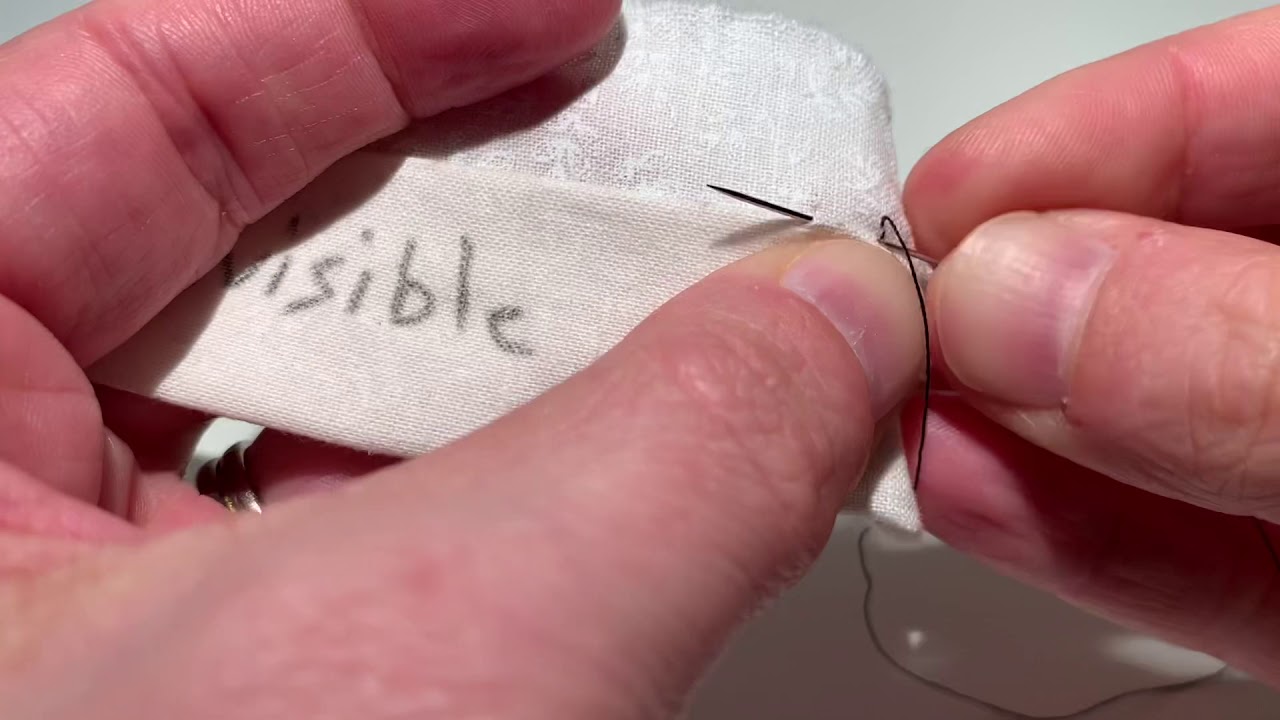 #3 (à la main) - Le point d’ourlet invisible