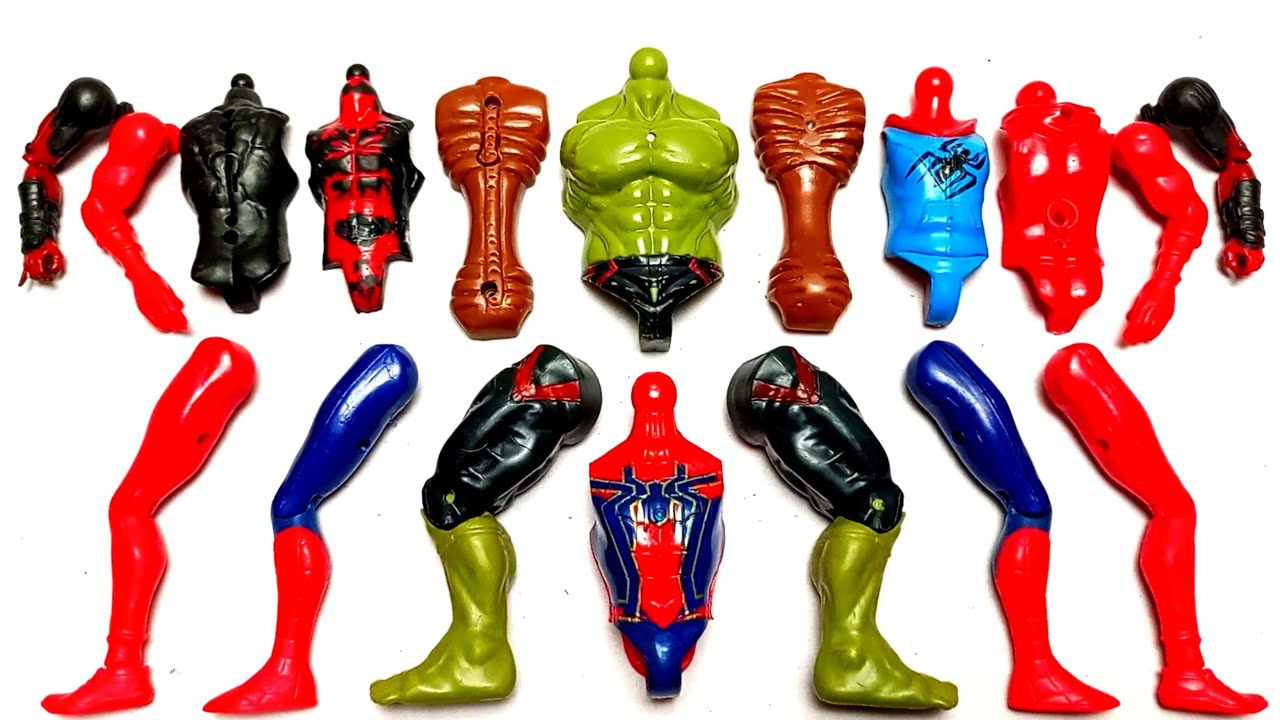 AVENGERS TOYS MARVEL'S SPIDERMAN HOODIE HULK SPIDER-MAN DEADPOOL SIREN HEAD ASSEMBLE VIDEO TOYS 