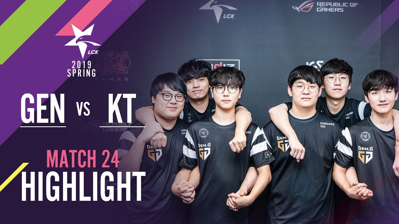 젠지 vs KT (Match24 하이라이트/19.01.31) [2019 LCK Spring]