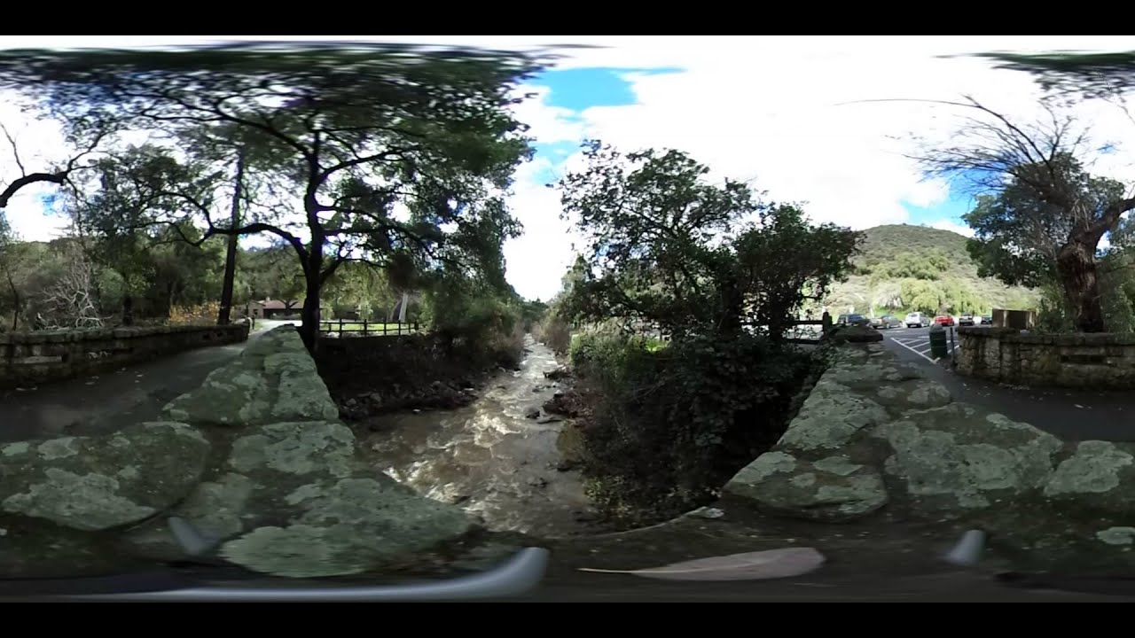 Alum Rock Park - River and Foot Bridge - 360 Sphere