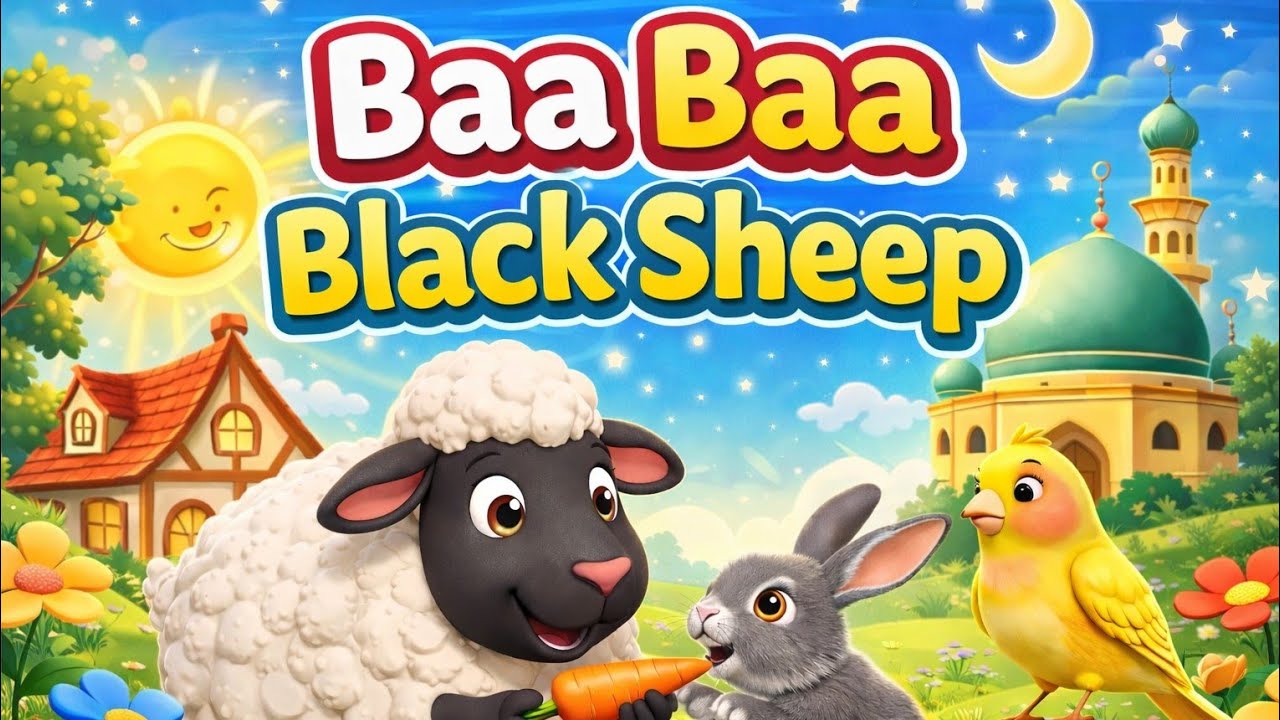 Baa Baa Black Sheep 🐑 | Kids Sing Along Song | Fun Nursery Rhyme