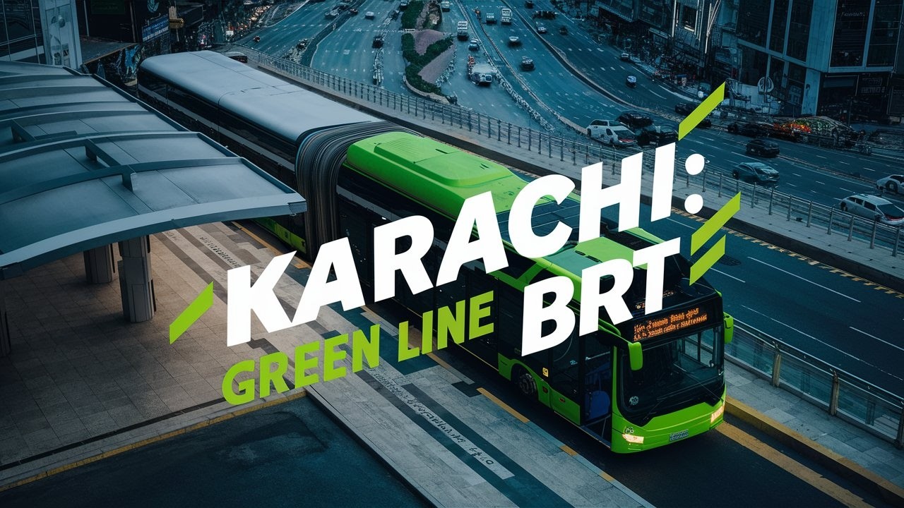 Karachi Green Line BRT Route -  Drone View - from Rizvia-Nazimabad to Nagan Chorangi North Karachi