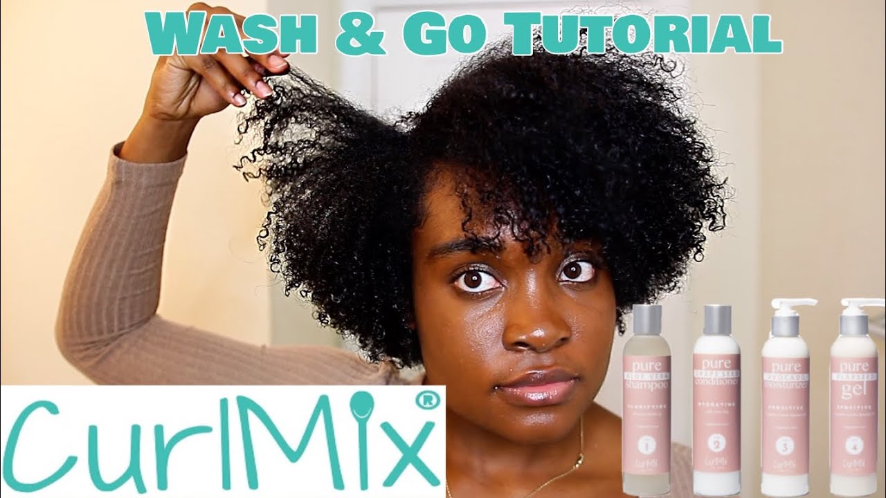 Wash and Go Tutorial Using CurlMix!! | BEAUTYBYAJ