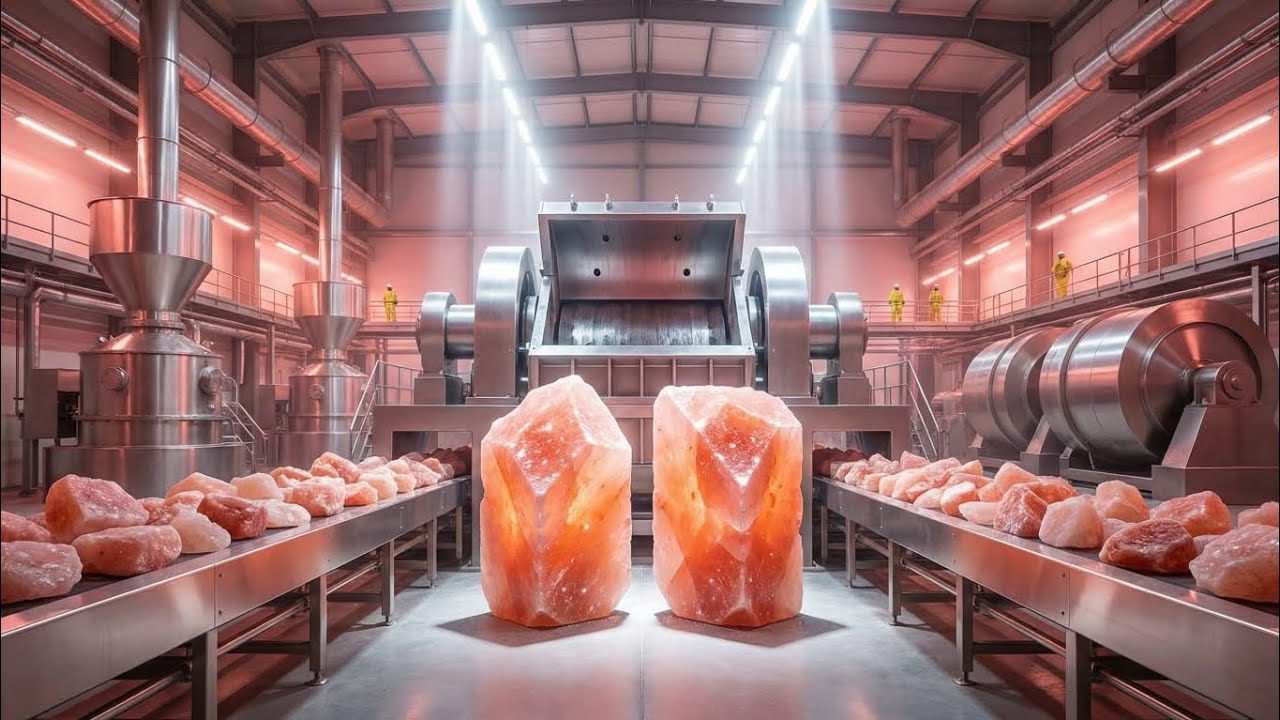 Himalayan Pink Salt Factory Process | How Rare Salt Is Mined and Processed in Mega Plants