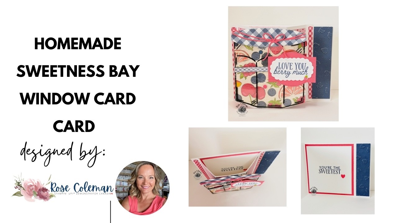 Homemade Sweetness Bay Window Fun Fold card