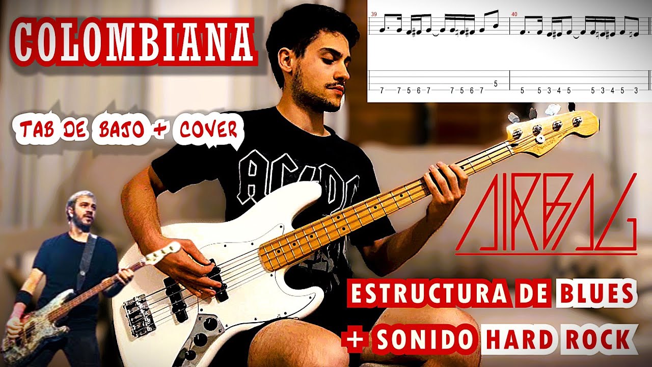 Colombiana + Culpables - Cover de Bajo + TAB Original | AIRBAG