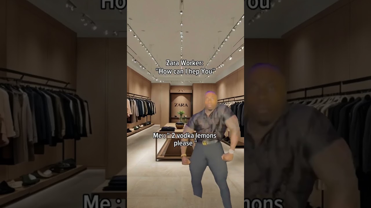 Zara worker: Sir this is a retail store 😭#housemusic #techhouse #memes #funny #zara #fyp