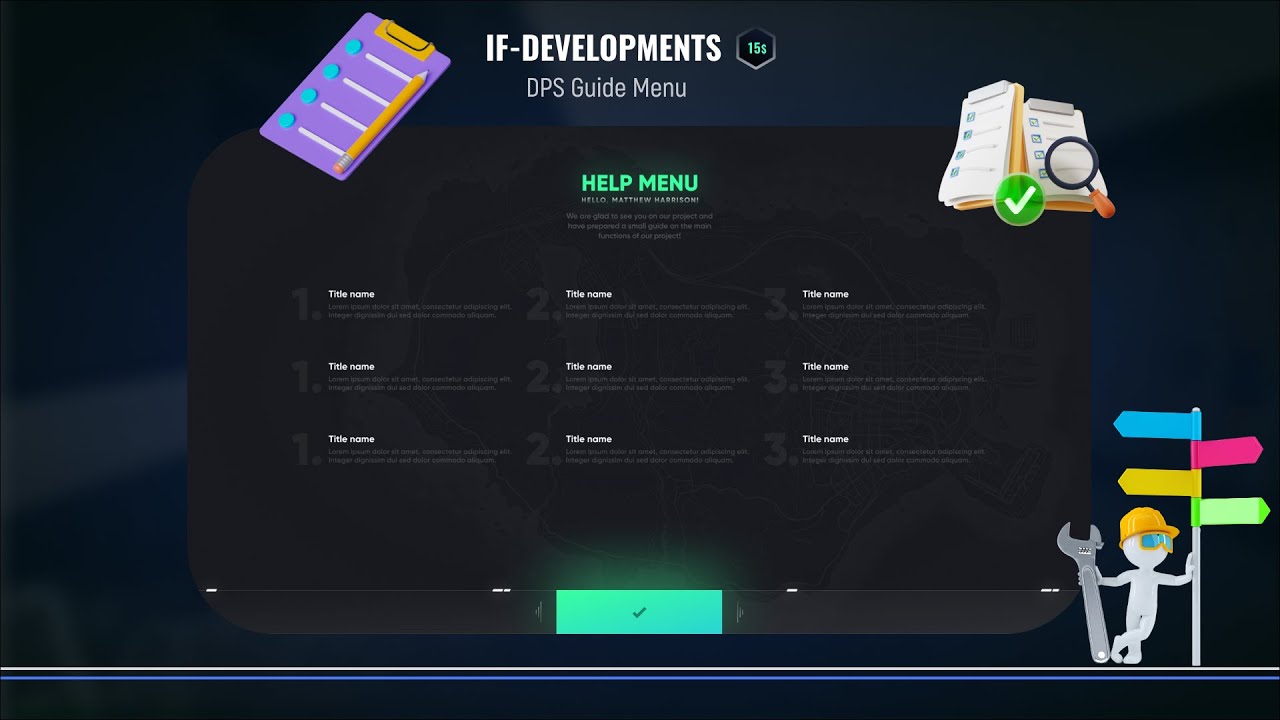 FiveM Guide List & Rules Menu (DPS Series) | Store.IFDevelopments.Com