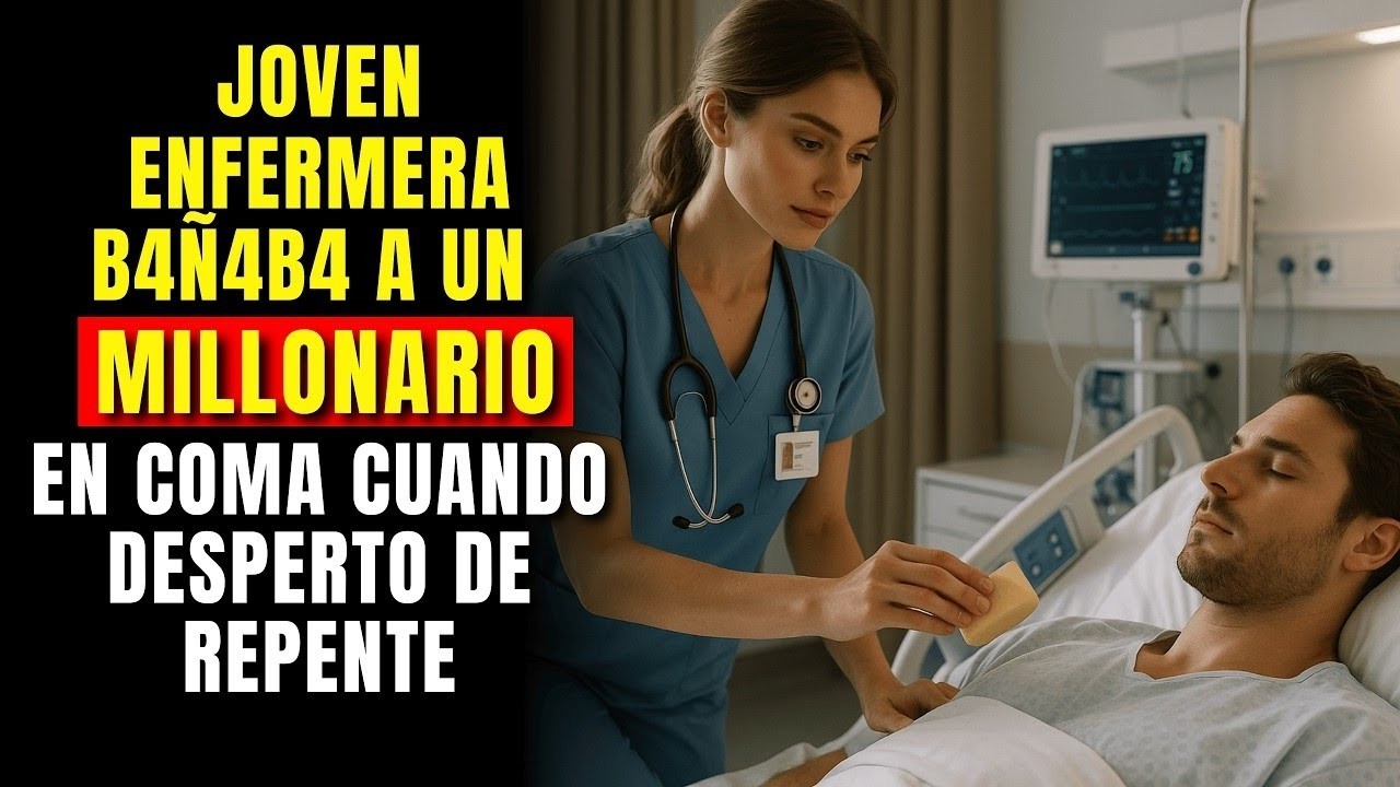 ¡Joven enfermera bañaba a un Millonario en coma, cuando despertó de repente ocurrió un milagro!